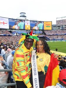 Sorotan Kamera Tertuju Miss Universe Ghana 2025 Di Piala Dunia