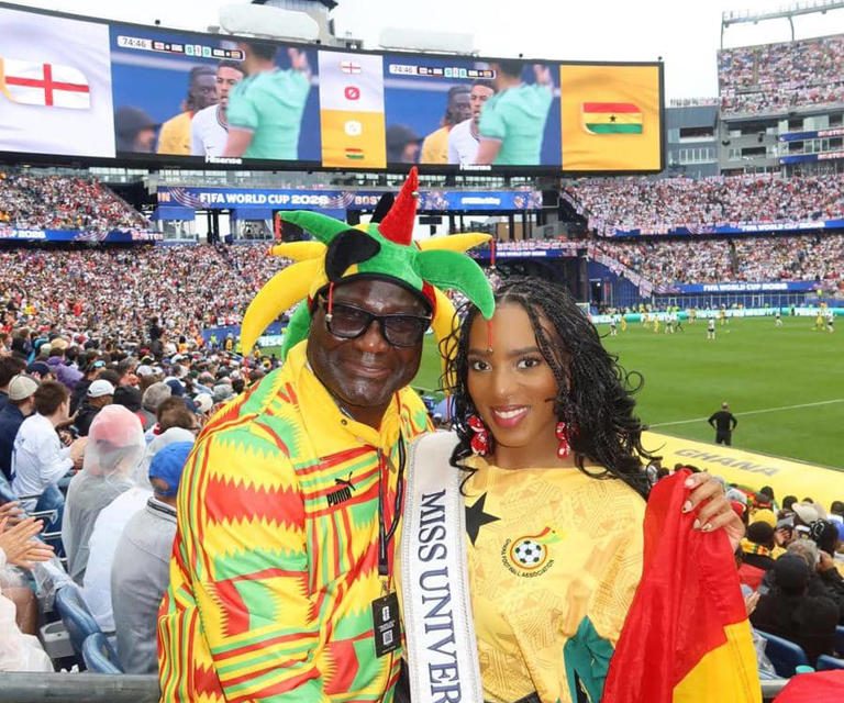 Sorotan Kamera Tertuju Miss Universe Ghana 2025 Di Piala Dunia